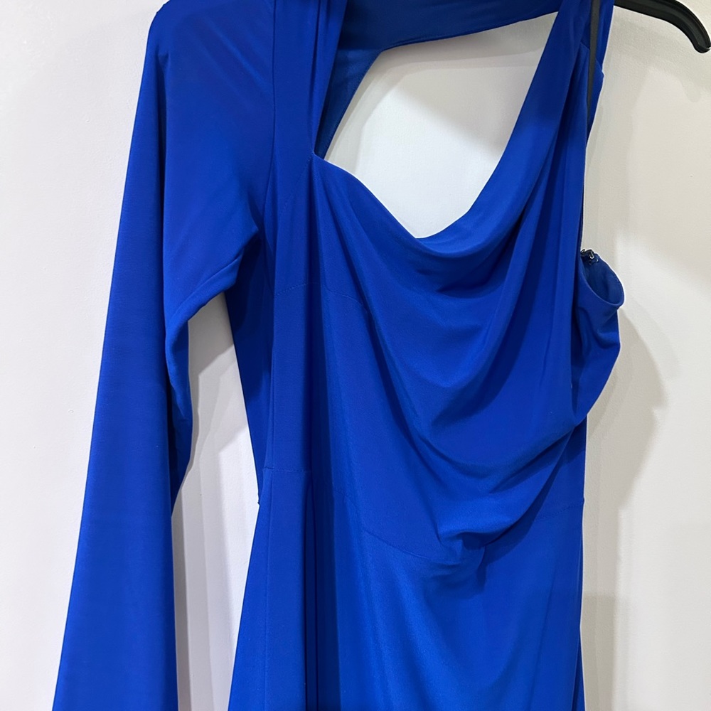 Blue evening dress